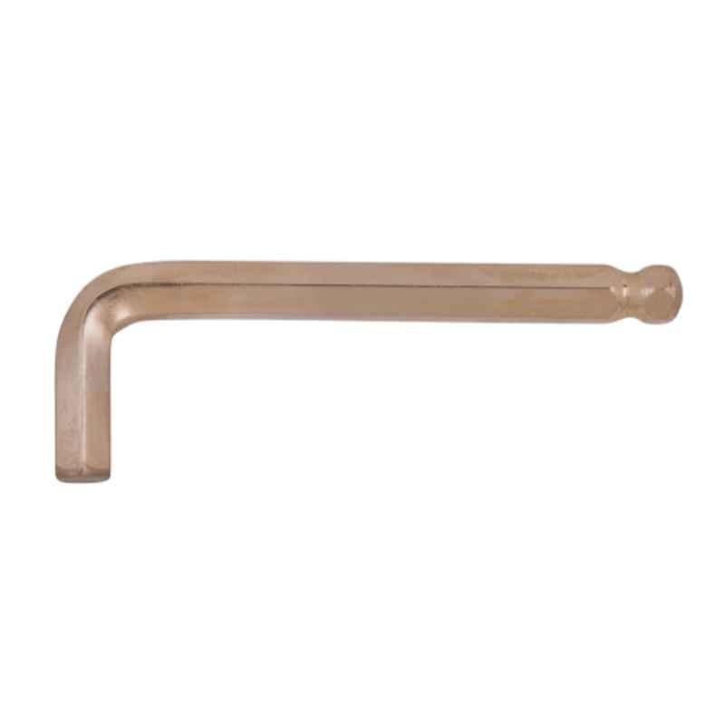 KS Tools Beryllium Plus 2.5x55mm Copper Beryllium 6 Point Short Hexagon Key Wrench with Ball End, 962.0442