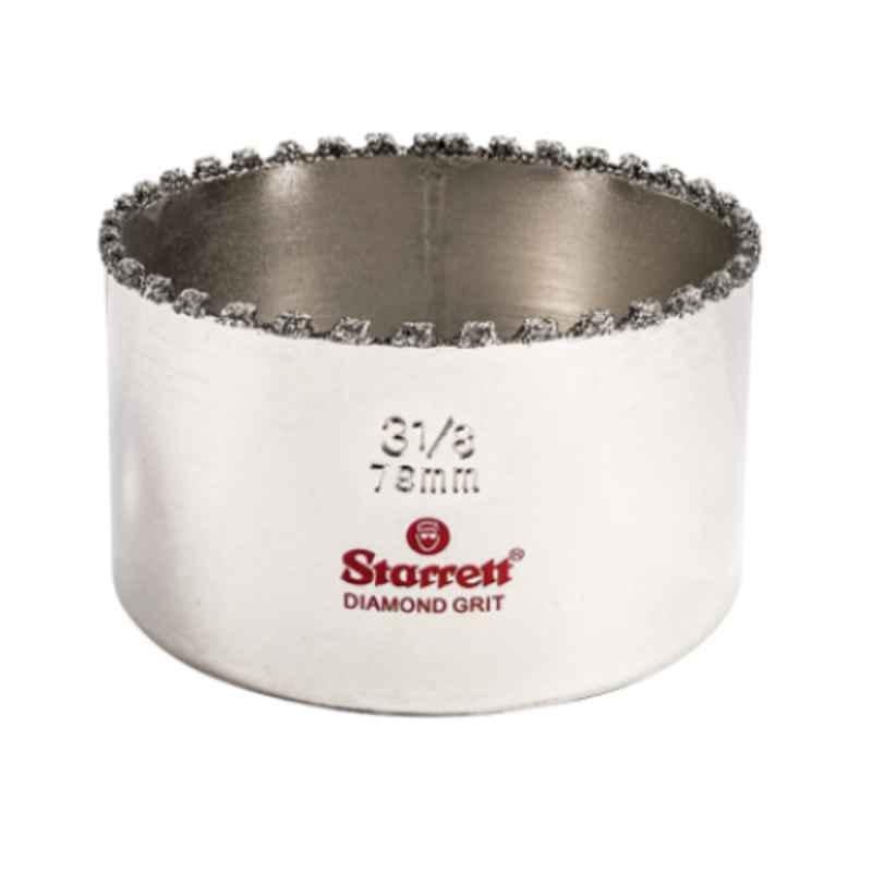 Starrett 79mm Silver Diamond Grit Hole Saw, KD0318-N