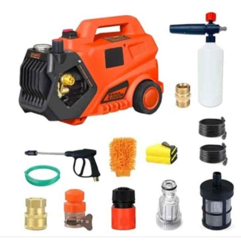 Shakti Technology S9 Pro 150bar 10lpm 2300W Orange High Pressure Washer with Copper Winding, Hose Length: 16m