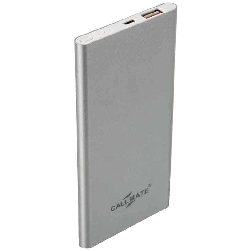 Callmate Long Pumi 8000mAh Silver 1 USB Port Power Bank