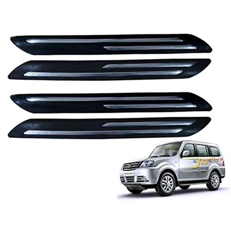 Kozdiko 4 Pcs Double Chrome Bumper Protector Set for Tata Sumo Grand