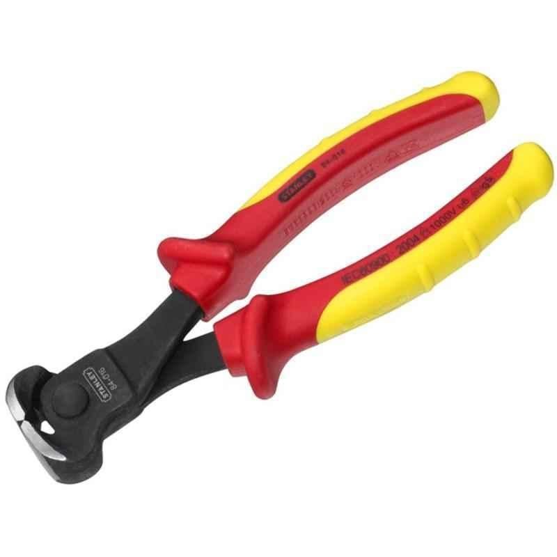 Stanley 0-84-016 165mm Red & Yellow Insulated End Cutting Plier