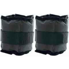 Matrica Black 1kg Adjustable Ankle Straps Weights & 1kg Wrist Weight