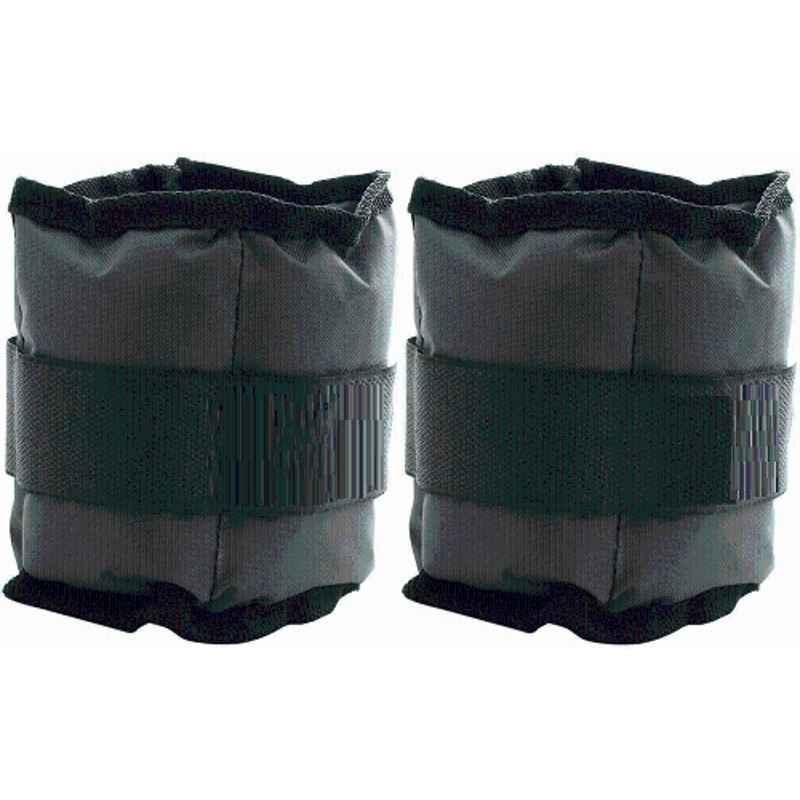 Matrica Black 1kg Adjustable Ankle Straps Weights & 1kg Wrist Weight