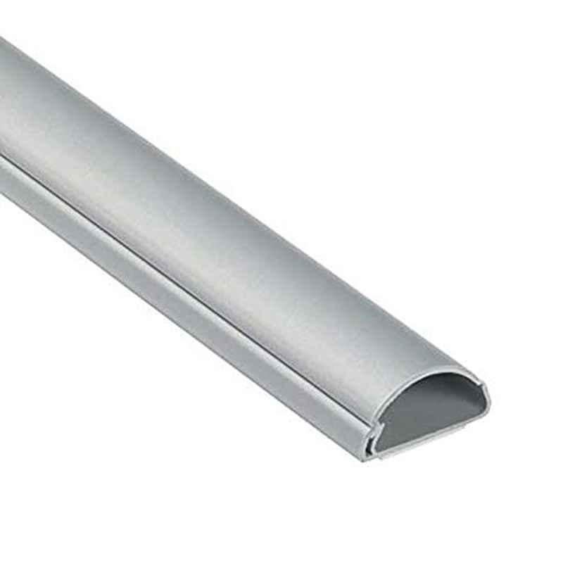 Reliable Electrical 15x50mm 1m PVC Grey Self-Adhesive Floor Trunking with Sticker