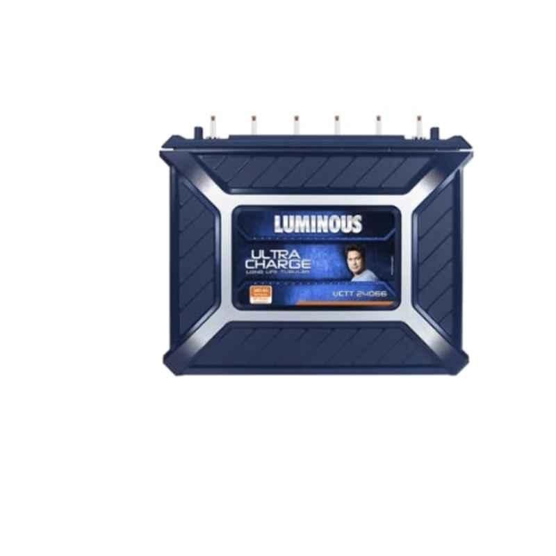 Luminous Ultra Charge UCTT-24066 180Ah 12V Tall Tubular Inverter Battery with 66 Months Warranty for Home & Shops, F1154C853180