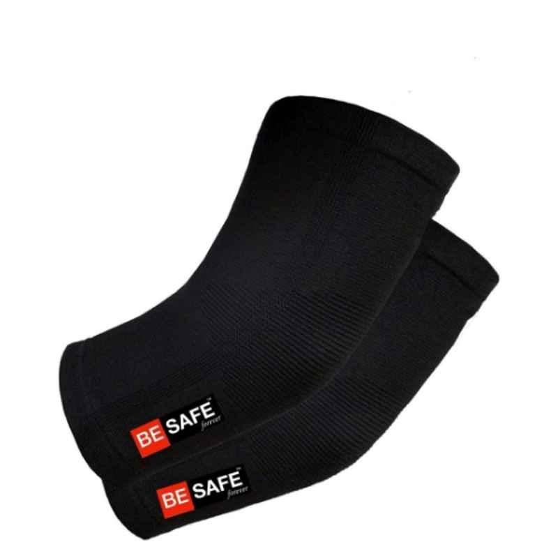 Besafe Forever Neoprene Black Elbow Sleeves Support, Size: L