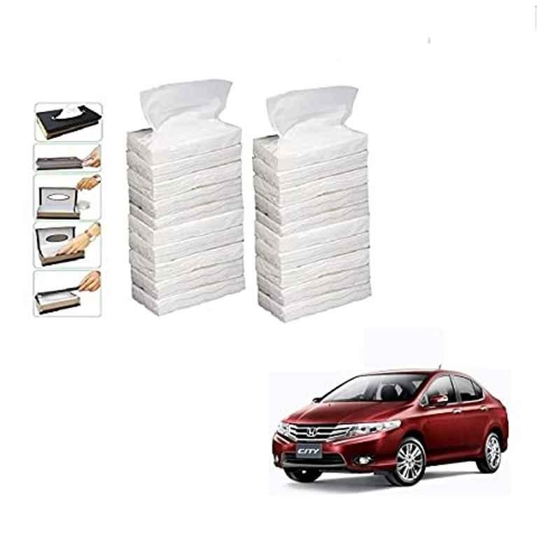 Kozdiko 100 Pulls Dispenser Box Refiller Tissue Paper with 200 Sheets for Honda City Ivtec2010-2014 (Pack of 20)