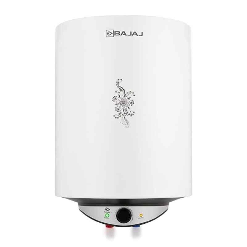 Bajaj Edrea 25 Litre 2000W White & Black Storage Water Heater with 2 Years Warranty, 151075