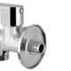 Marcoware Recto Brass Chrome Finish 2 Way Angle Valve with Wall Flange