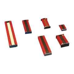 WKM 50, 75 & 100mm Ferrite Rectangular Red Bar Magnet, KT93 (Pack of 3)
