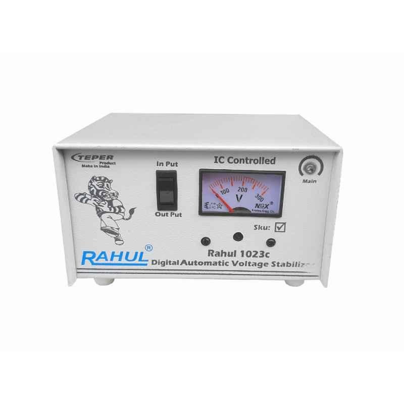 Rahul Base-1 A1 Digital 1kVA 4A 140-280V 3 Step Automatic Voltage Stabilizer for Computers Washing Machine & 185 to 290L Refrigerator