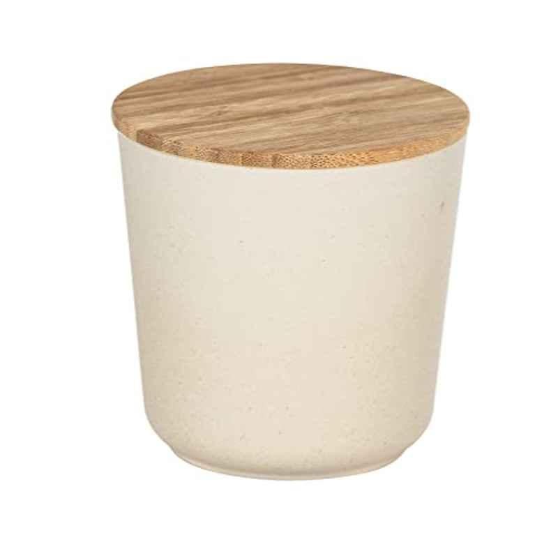 Wenko 500ml Silicone Cream Storage Jar with Bamboo Lid, 54074100