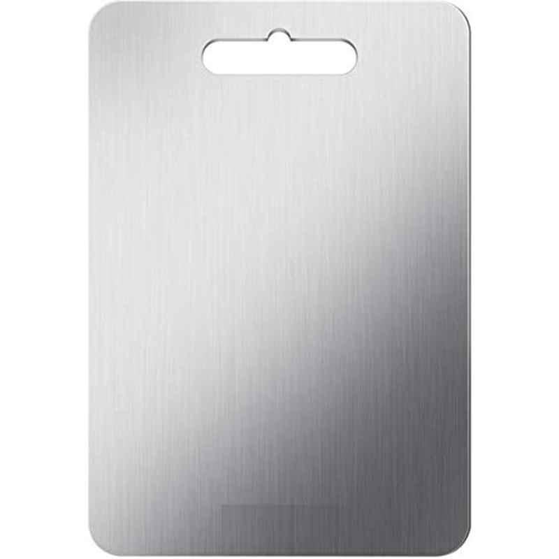 Rubik 19x29cm Stainless Steel Silver Cutting Chopping Board