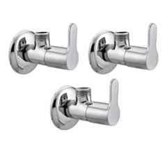 Fastgear Marc Stainless Steel Silver Chrome Finish Angle Valve, FG1487 (Pack of 3)
