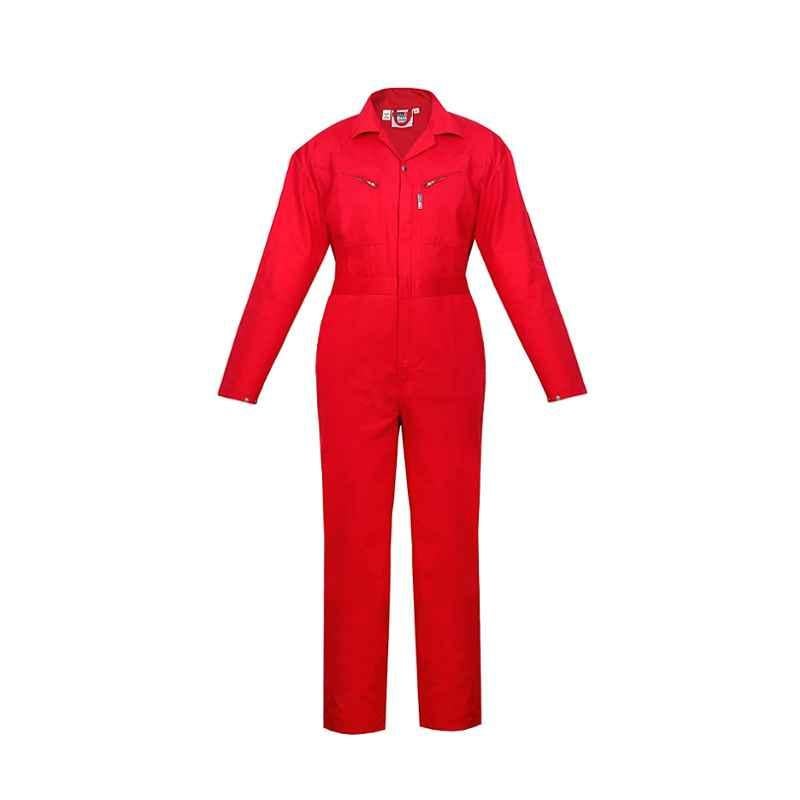 RedStar 240 GSM 800g Red Cotton Premium Coverall, Size: XXL
