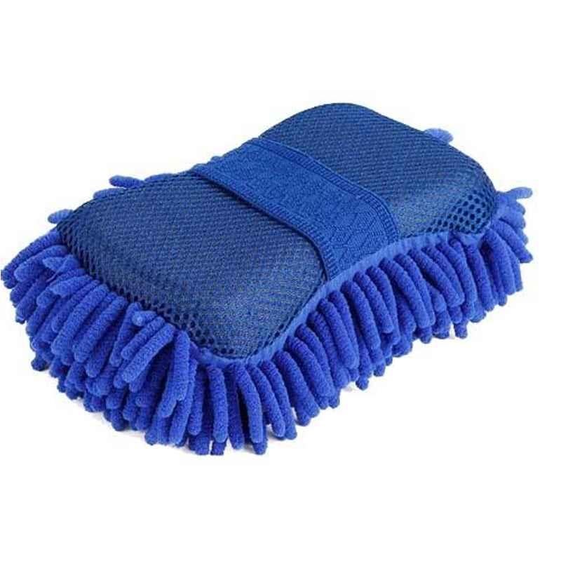 AllExtreme EXCWSB1 Blue Cleaning Wash Sponge Microfiber Brush