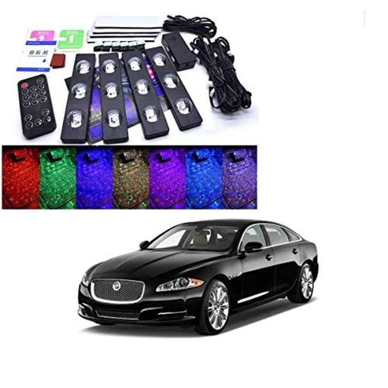 Kozdiko 4 Pcs 7 Colour Seat Bottom Car Star Light Kit with Remote Control for Jaguar XJ-Type
