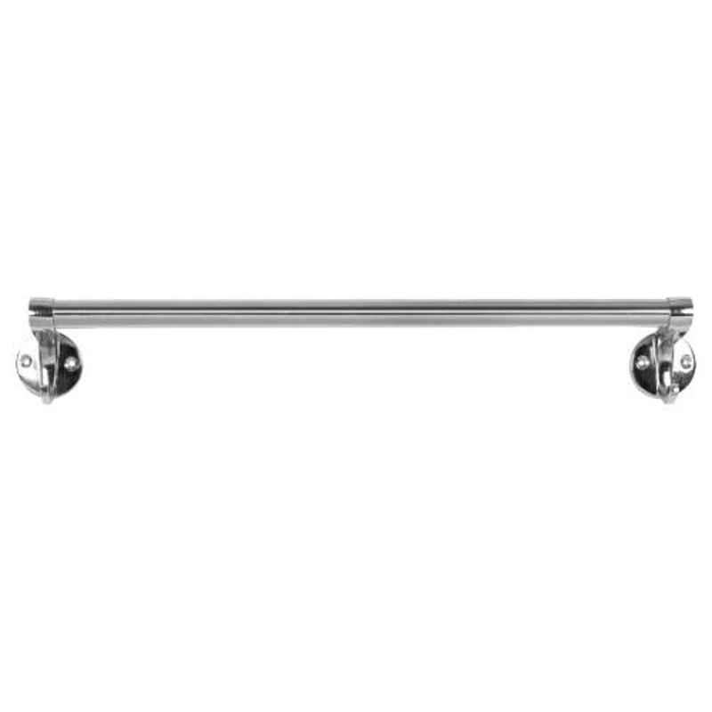 Pebble 18 inch Stainless Steel Glossy Chrome Finish Towel Rod, PEBL-13