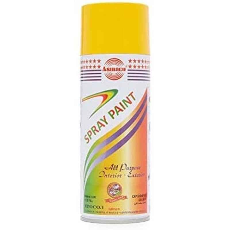 Asmaco Yellow All Purpose Interior & Exterior Spray Paint (Pack of 12)