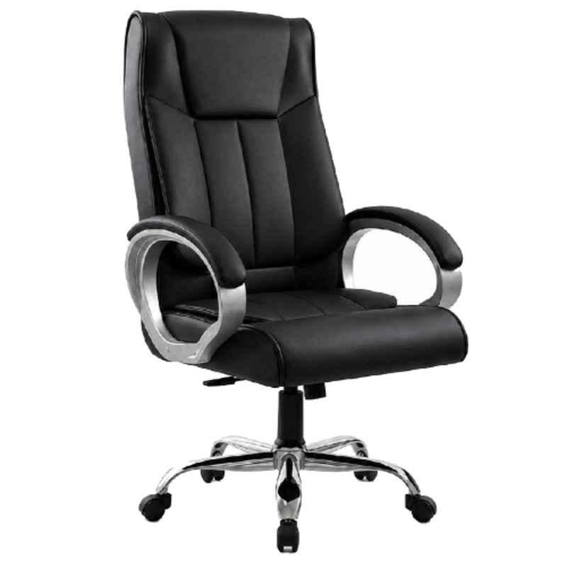 ZRF Leatherette Black High Back Armrest Ergonomic Office Chair, KITO9101