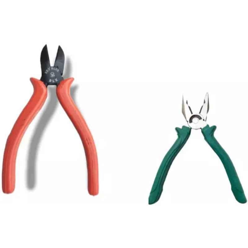 Sky Blue 2 Pcs 7.8 inch Lineman Plier Combo, SBE_PLIER_COMBO_MOD_00638