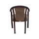 Supreme Ornate Plastic Medium Back Rose Wood Cushion Chair with Arm (Pack of 4)