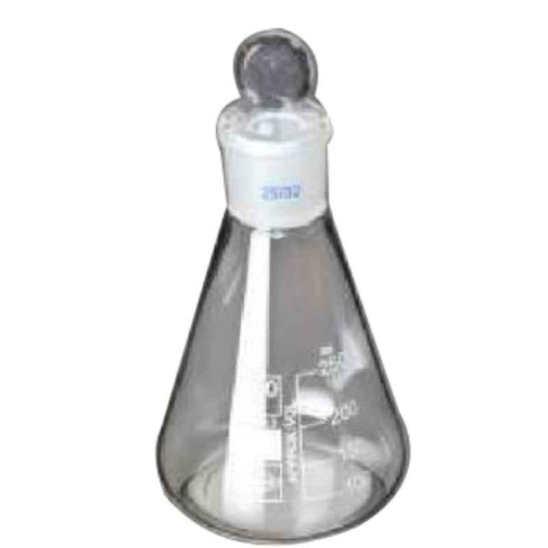 Glassco 2000ml White Printing Boro 3.3 Glass Conical Flask, 076.276.07
