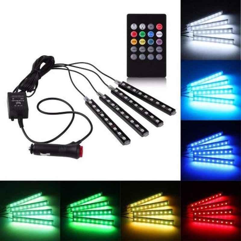 Buy Viva City WV001RCA007 4 Pcs Multicolour Plastic LED Car Interior Light  Online At Price ₹528