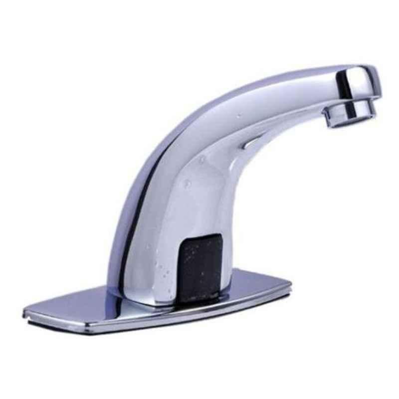 Drizzle Brass Chrome Finish Silver Automatic Sensor Basin Tap for Bathroom, ASENSORTAP