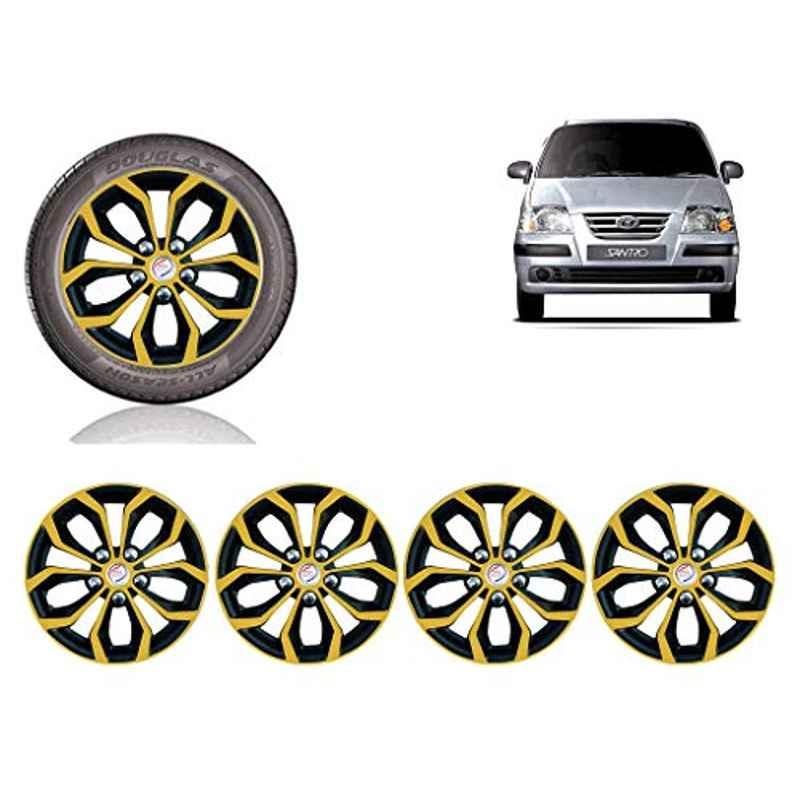Buy Auto Pearl 4 Pcs 13 inch ABS Golden Black Car Wheel Cover