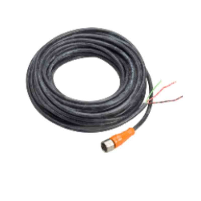 Schneider 5m 1/2 inch 20 UNF 3 Pins Female Cable Straight Pre Wired Connector, XZCPA1865L5