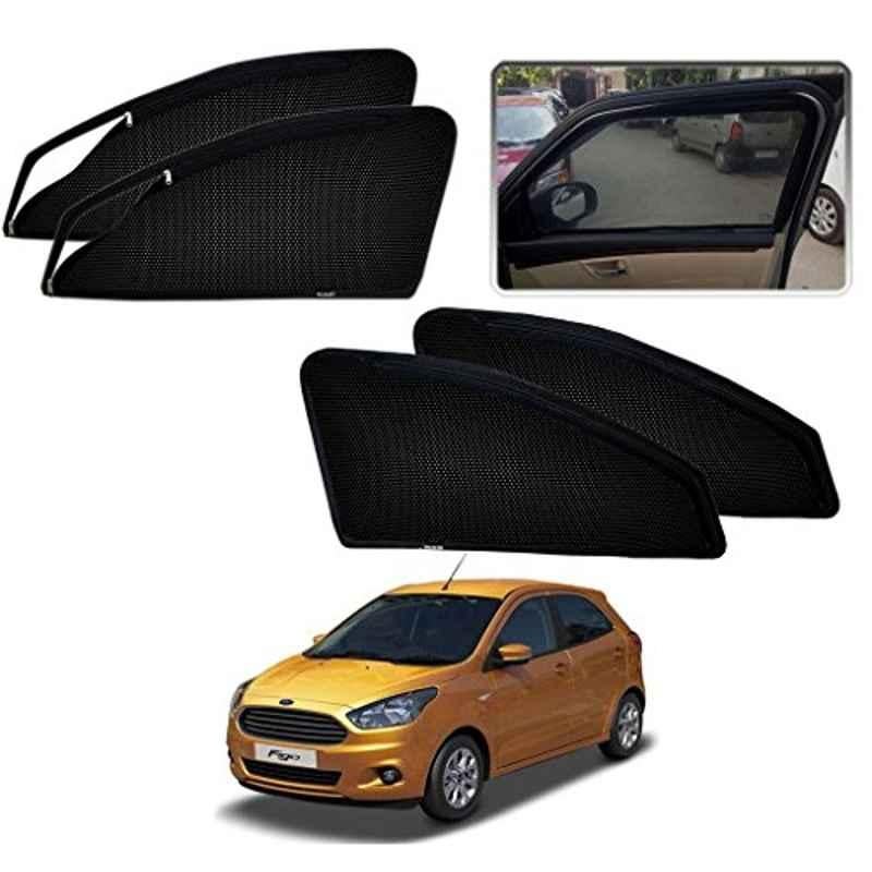 Kozdiko 4 Pcs Magnetic Zipper Car Sunshade Set for Ford Figo 2015- Present