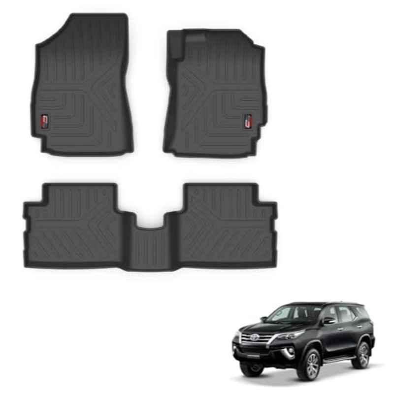Kozdiko Thermoplastic Polyolefins 3D Life Long Car Floor Mat Set for Toyota Fortuner 4016-4040