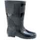 Mangla Plastic Tarzon Plain Toe Black Work Gum Boots, Size: 6