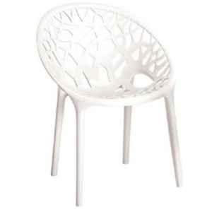 Nilkamal Crystal MWH Plastic White Outdoor Chair