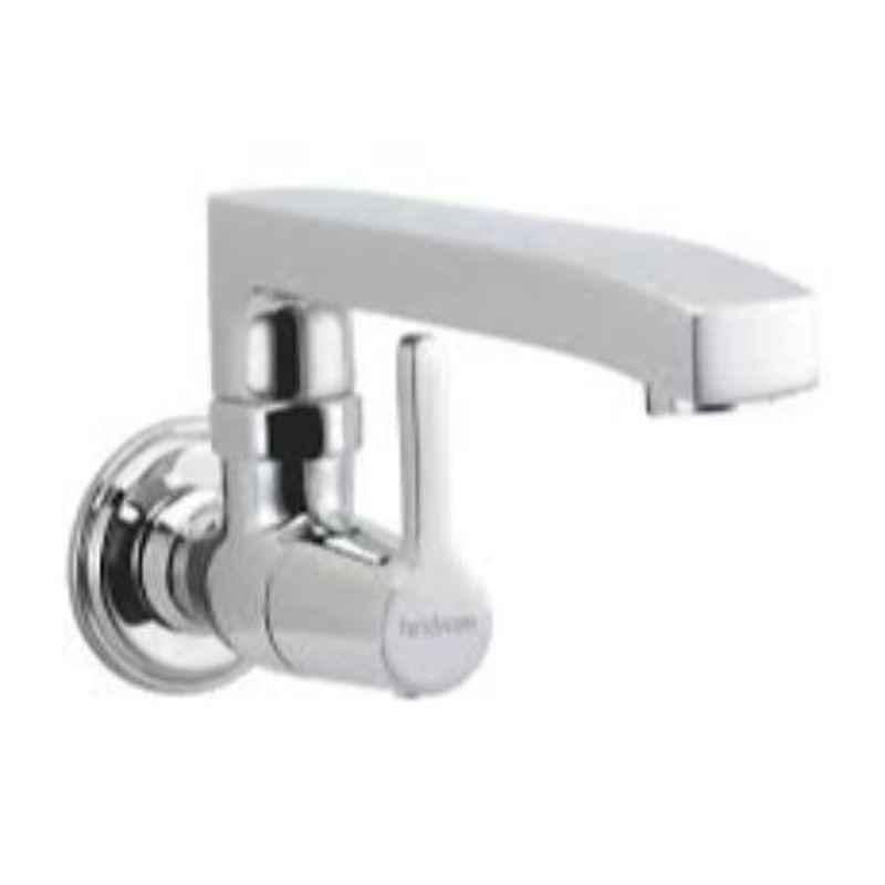 Hindware Barrel Neo Chrome Brass Sink Cock with Swivel Casted Spout, F390024