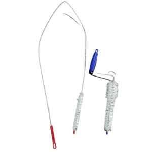Godhan 2 Pcs Stainless Steel Long & Short Brush Set with Plastic Handle