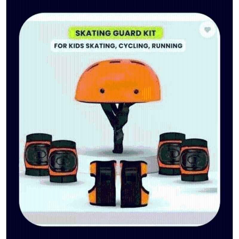 STYRKR Plastic & EVA Foam Orange Skating Kit for Protective Kit(Kids, Beginner)4-in-1 Protective Kit Set Skating Kit