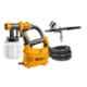 Krost Metal Ingco Imported 500W Hvlp Floor Based Electric Paint Spray Gun With Pen Type Air Brush Gun (Orange)