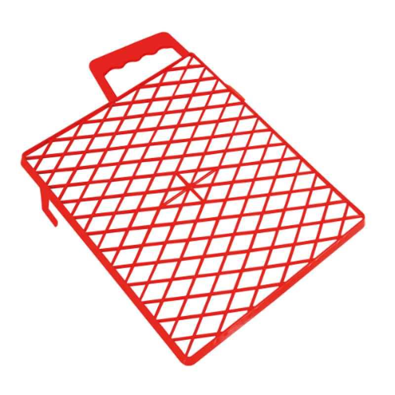 Beorol 25.5x31cm Polyethylene Red Grid, RPVC