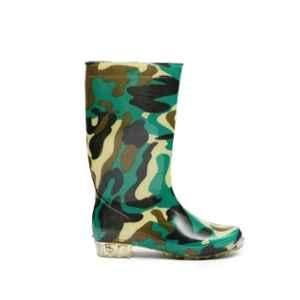 Hillson Jungli 12 inch PVC Assorted Rainwear Gumboot, AB017, Size: 7