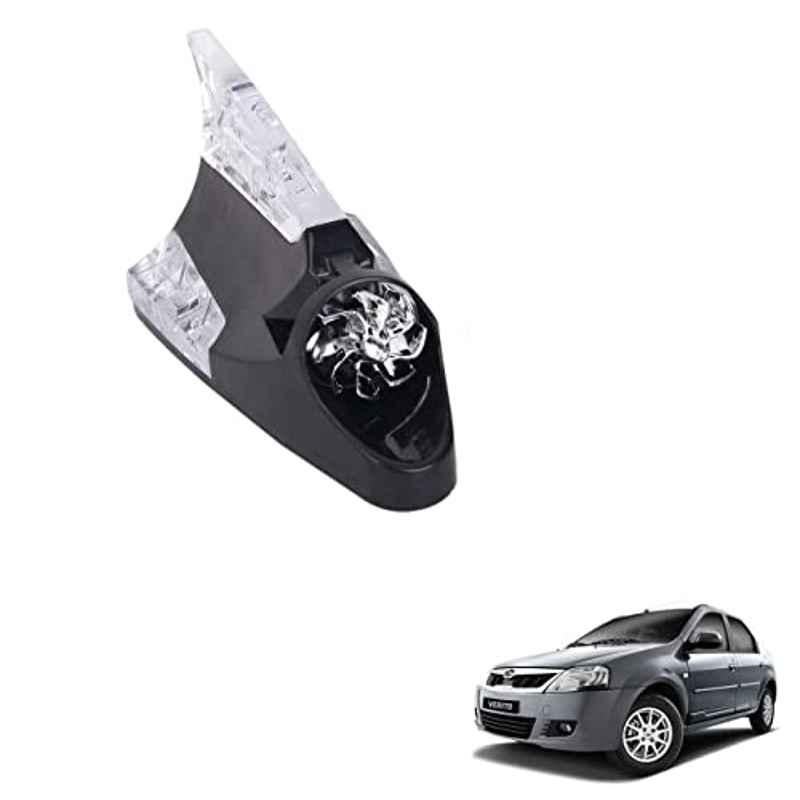 Kozdiko Black Auto Wind Power LED Light Shark Fin Car Antenna for Mahindra Verito