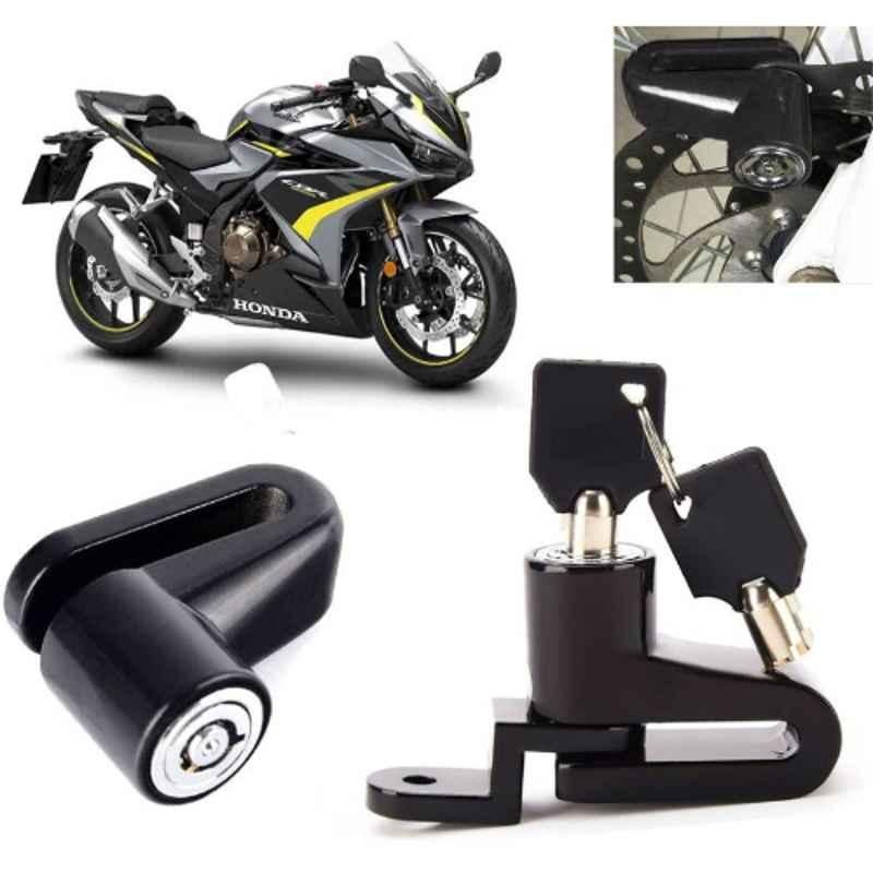 Auto Pearl Steel Black Heavy Duty Anti-Theft Disc Brake Lock for CBR500R, Lock_331