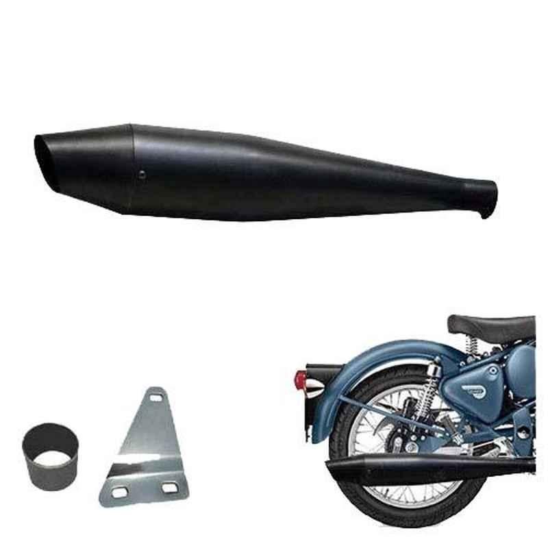 AllExtreme EX090A Full Black Dolphin Silencer with Glasswool & Bush