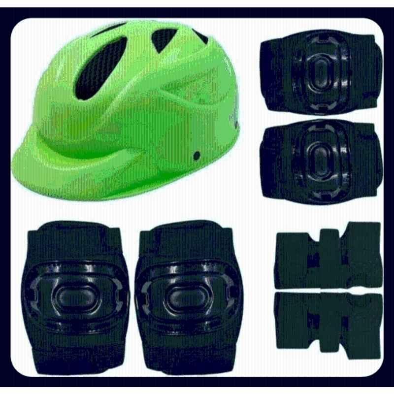 STYRKR Green Skating Kit for Kids (5-12 Years) | Cycling Safety Kit | Knee, Elbow, Cycling KitKIT-265