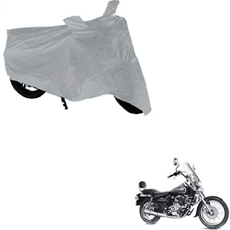 Kozdiko Polyester Matty Silver Dust & Waterproof Bike Body Cover for Bajaj Avenger 220 Cruise