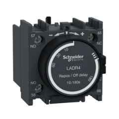 Schneider Electric 1NO+1NC Dark Grey TeSys Time Delay Auxiliary Contact Block, LADR4