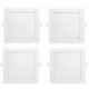 EGK 6W Cool White Square LED Panel Light with Driver (Pack of 4)