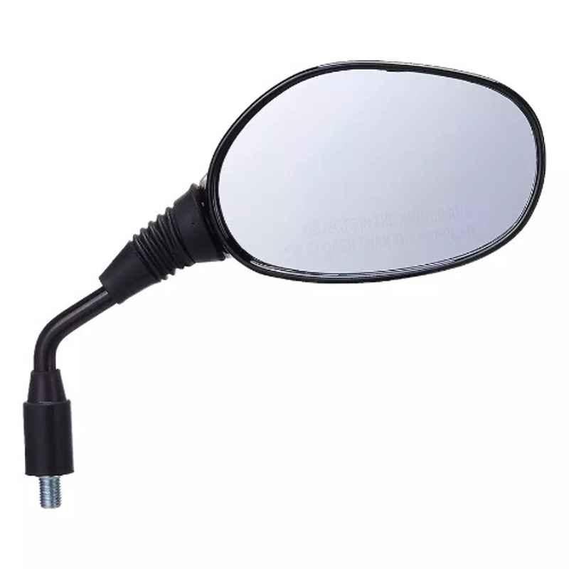 Uno Minda Rv-5011R Rear View Mirror Shatterproof Glass For Hero Glamour, Hunk (Black)